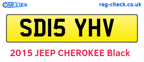 SD15YHV are the vehicle registration plates.