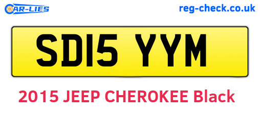 SD15YYM are the vehicle registration plates.