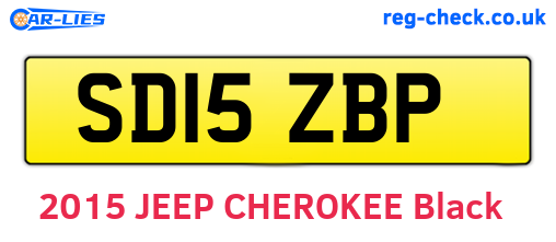 SD15ZBP are the vehicle registration plates.