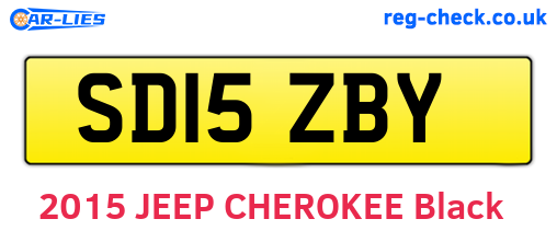 SD15ZBY are the vehicle registration plates.