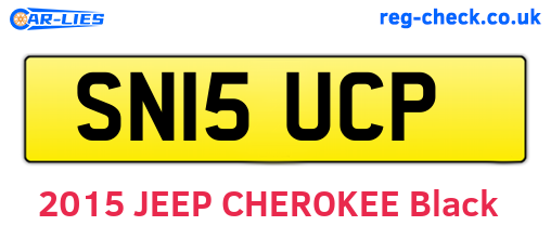 SN15UCP are the vehicle registration plates.