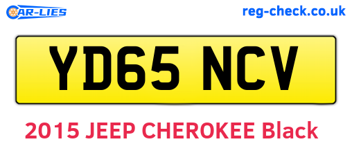 YD65NCV are the vehicle registration plates.