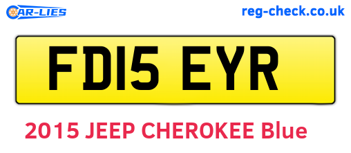 FD15EYR are the vehicle registration plates.