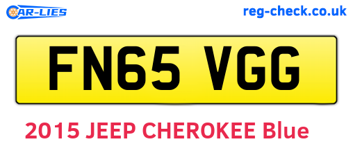 FN65VGG are the vehicle registration plates.