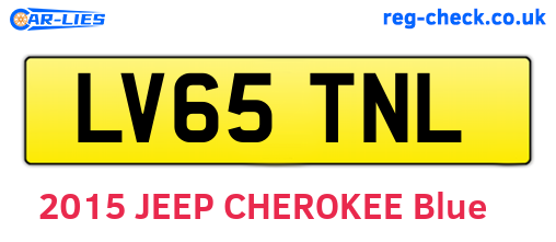 LV65TNL are the vehicle registration plates.