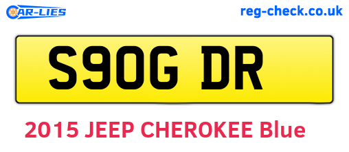 S90GDR are the vehicle registration plates.