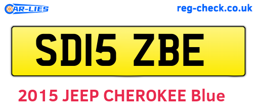 SD15ZBE are the vehicle registration plates.