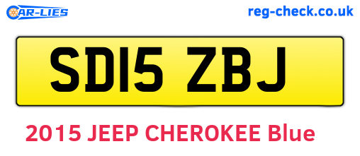 SD15ZBJ are the vehicle registration plates.