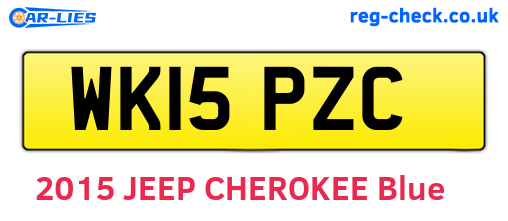 WK15PZC are the vehicle registration plates.
