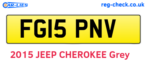 FG15PNV are the vehicle registration plates.