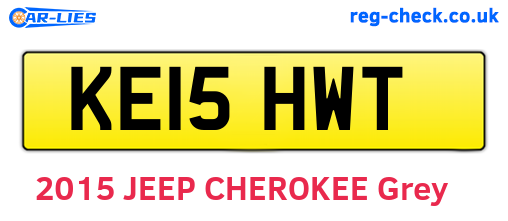 KE15HWT are the vehicle registration plates.
