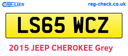 LS65WCZ are the vehicle registration plates.