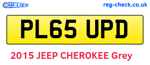 PL65UPD are the vehicle registration plates.