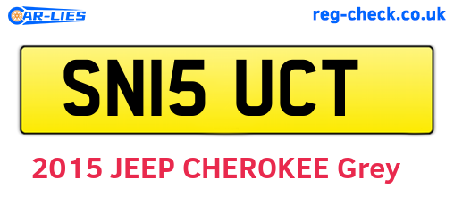 SN15UCT are the vehicle registration plates.