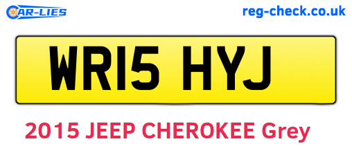 WR15HYJ are the vehicle registration plates.