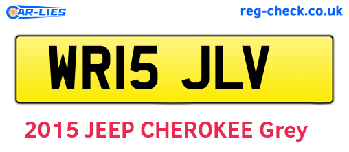 WR15JLV are the vehicle registration plates.
