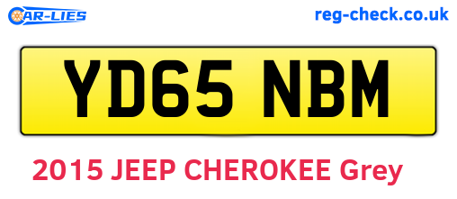 YD65NBM are the vehicle registration plates.