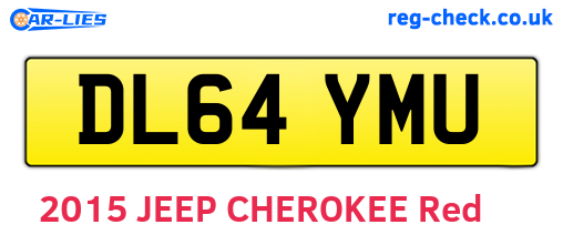 DL64YMU are the vehicle registration plates.