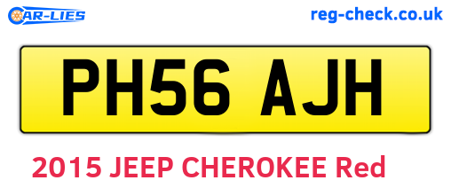 PH56AJH are the vehicle registration plates.