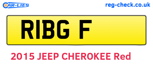 R1BGF are the vehicle registration plates.