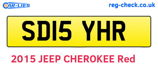 SD15YHR are the vehicle registration plates.