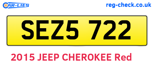 SEZ5722 are the vehicle registration plates.