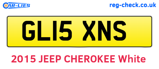 GL15XNS are the vehicle registration plates.