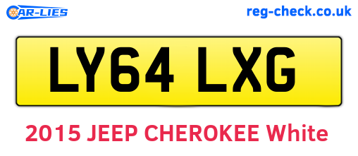 LY64LXG are the vehicle registration plates.