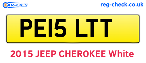 PE15LTT are the vehicle registration plates.