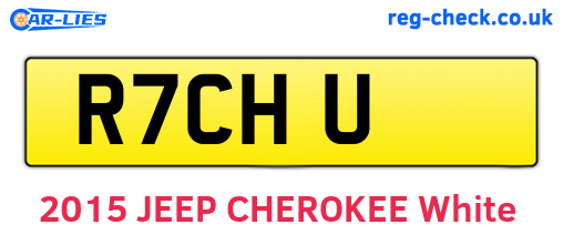 R7CHU are the vehicle registration plates.