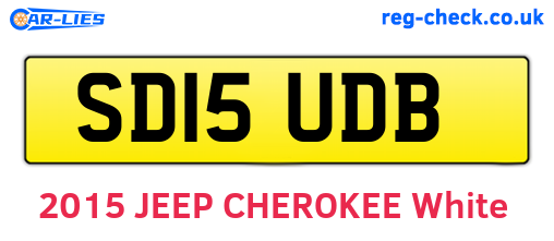 SD15UDB are the vehicle registration plates.