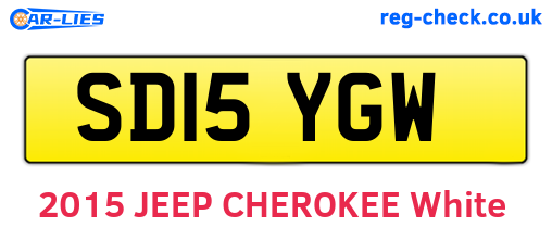 SD15YGW are the vehicle registration plates.