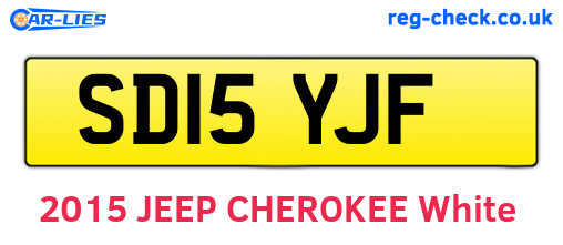 SD15YJF are the vehicle registration plates.