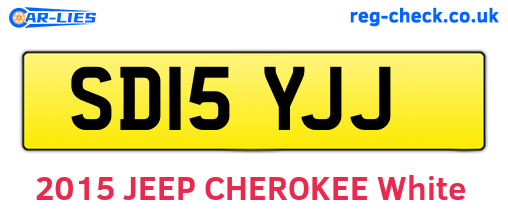 SD15YJJ are the vehicle registration plates.