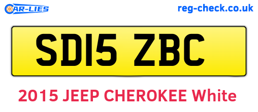 SD15ZBC are the vehicle registration plates.