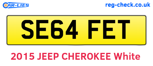 SE64FET are the vehicle registration plates.