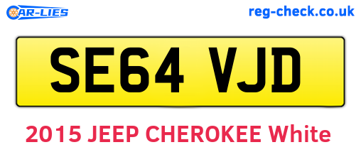 SE64VJD are the vehicle registration plates.