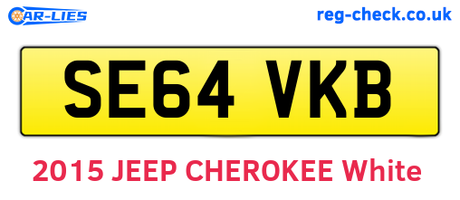SE64VKB are the vehicle registration plates.
