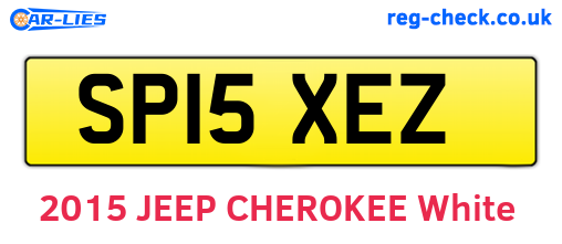 SP15XEZ are the vehicle registration plates.