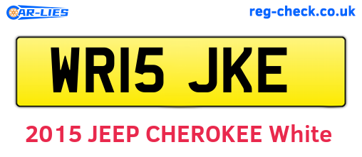 WR15JKE are the vehicle registration plates.