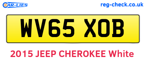 WV65XOB are the vehicle registration plates.