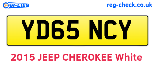 YD65NCY are the vehicle registration plates.