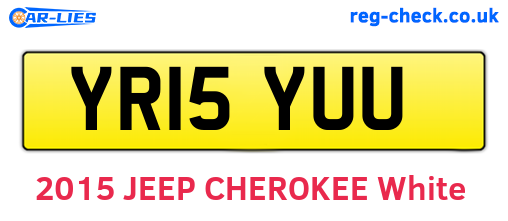 YR15YUU are the vehicle registration plates.