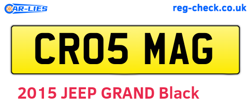 CR05MAG are the vehicle registration plates.