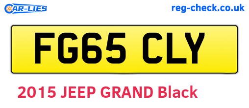 FG65CLY are the vehicle registration plates.