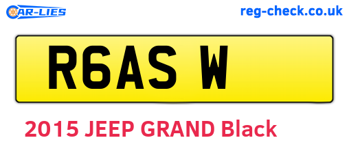 R6ASW are the vehicle registration plates.