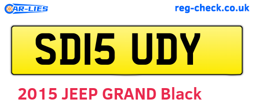 SD15UDY are the vehicle registration plates.