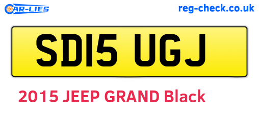 SD15UGJ are the vehicle registration plates.