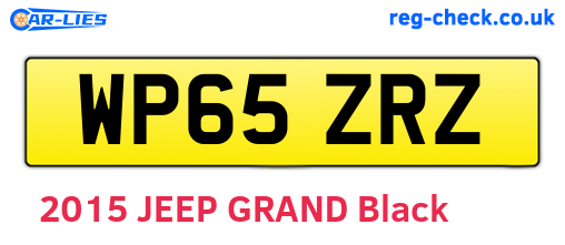 WP65ZRZ are the vehicle registration plates.