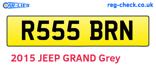 R555BRN are the vehicle registration plates.